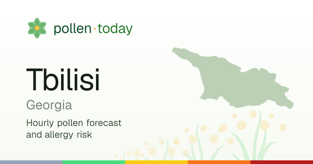 Pollen Forecast in Tbilisi Today — Pollen Levels & Allergy Risk